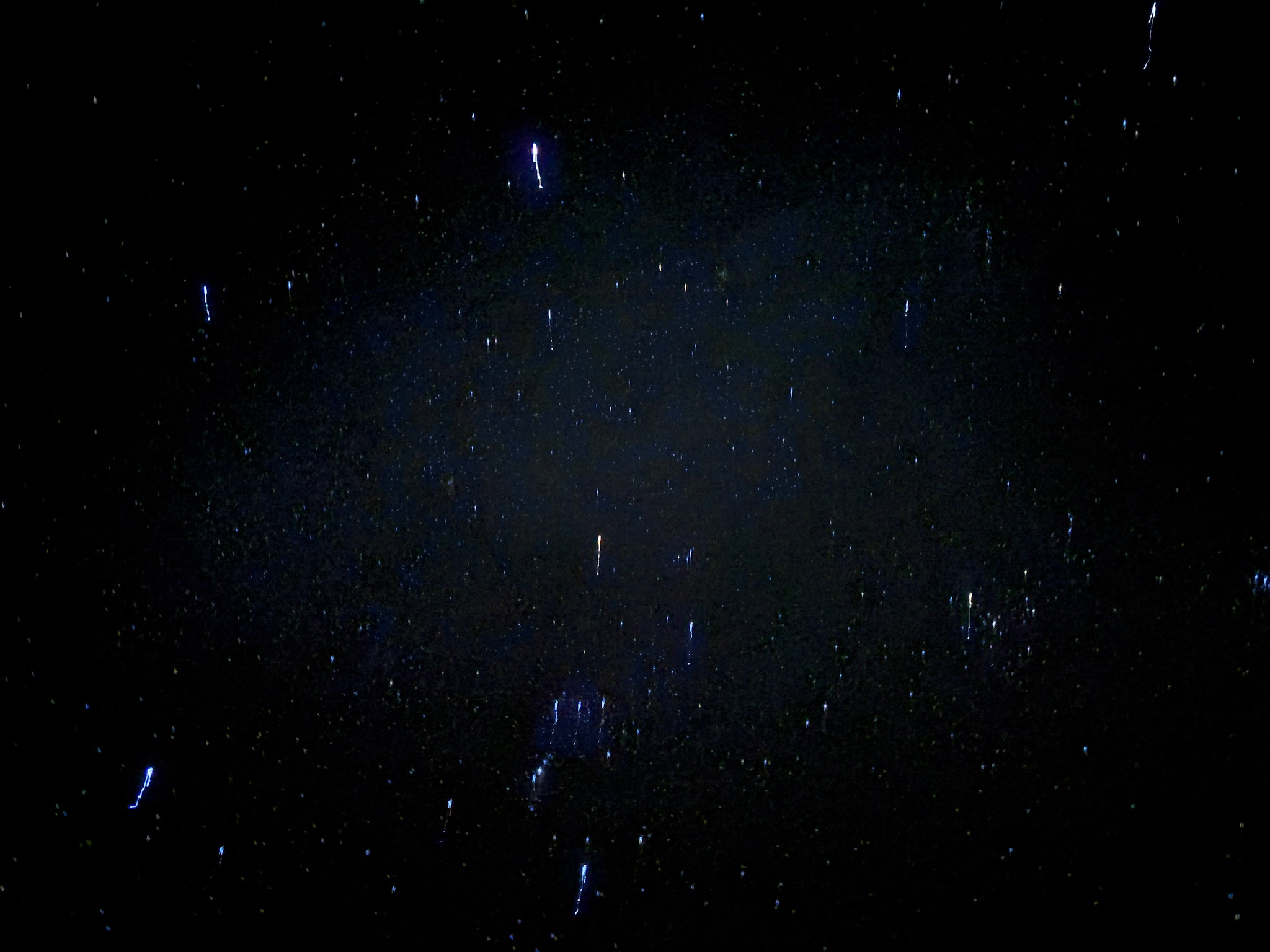 A long exposure photo of stars